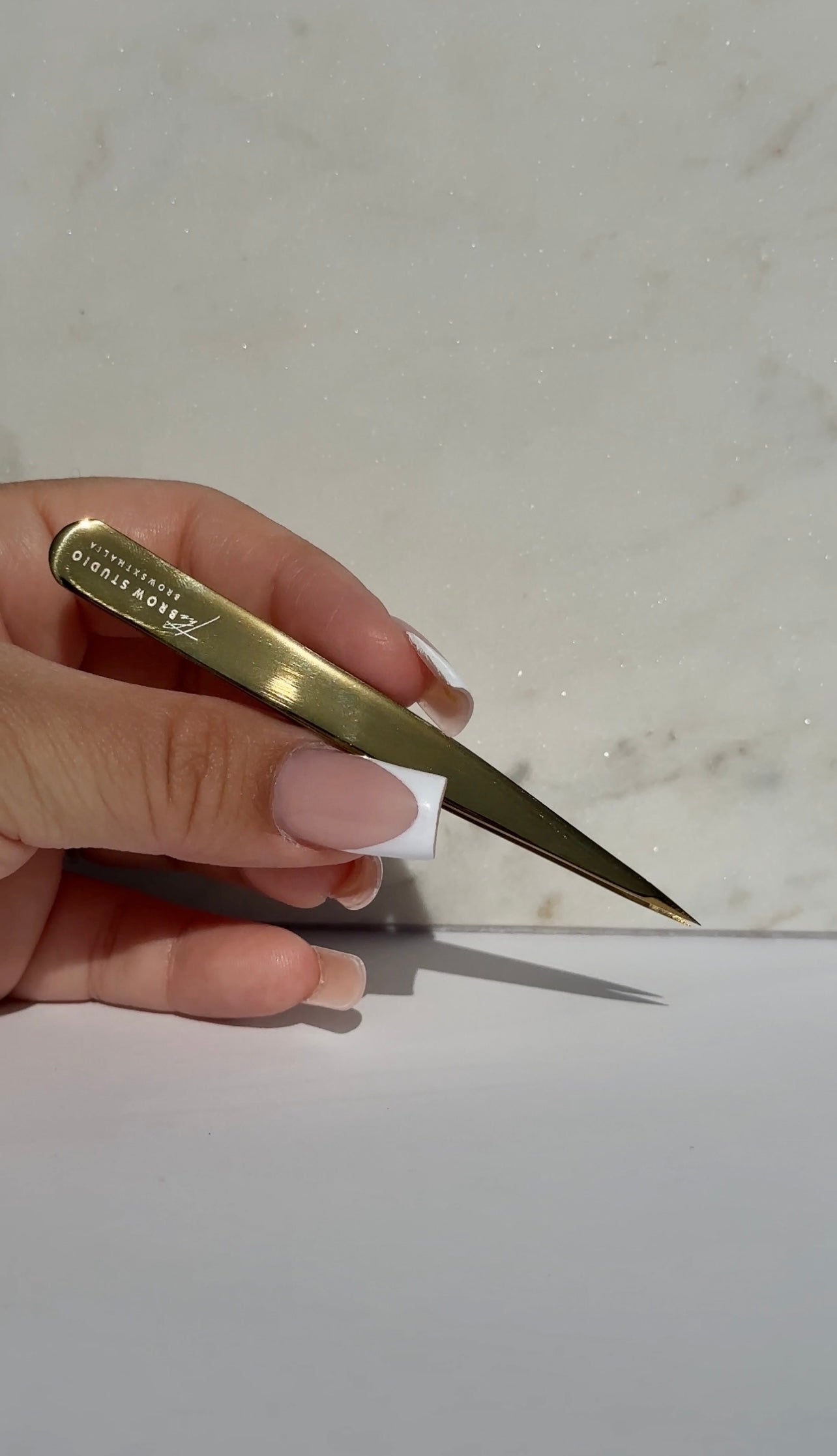 14k Gold Stainless Steel Tweezers Set